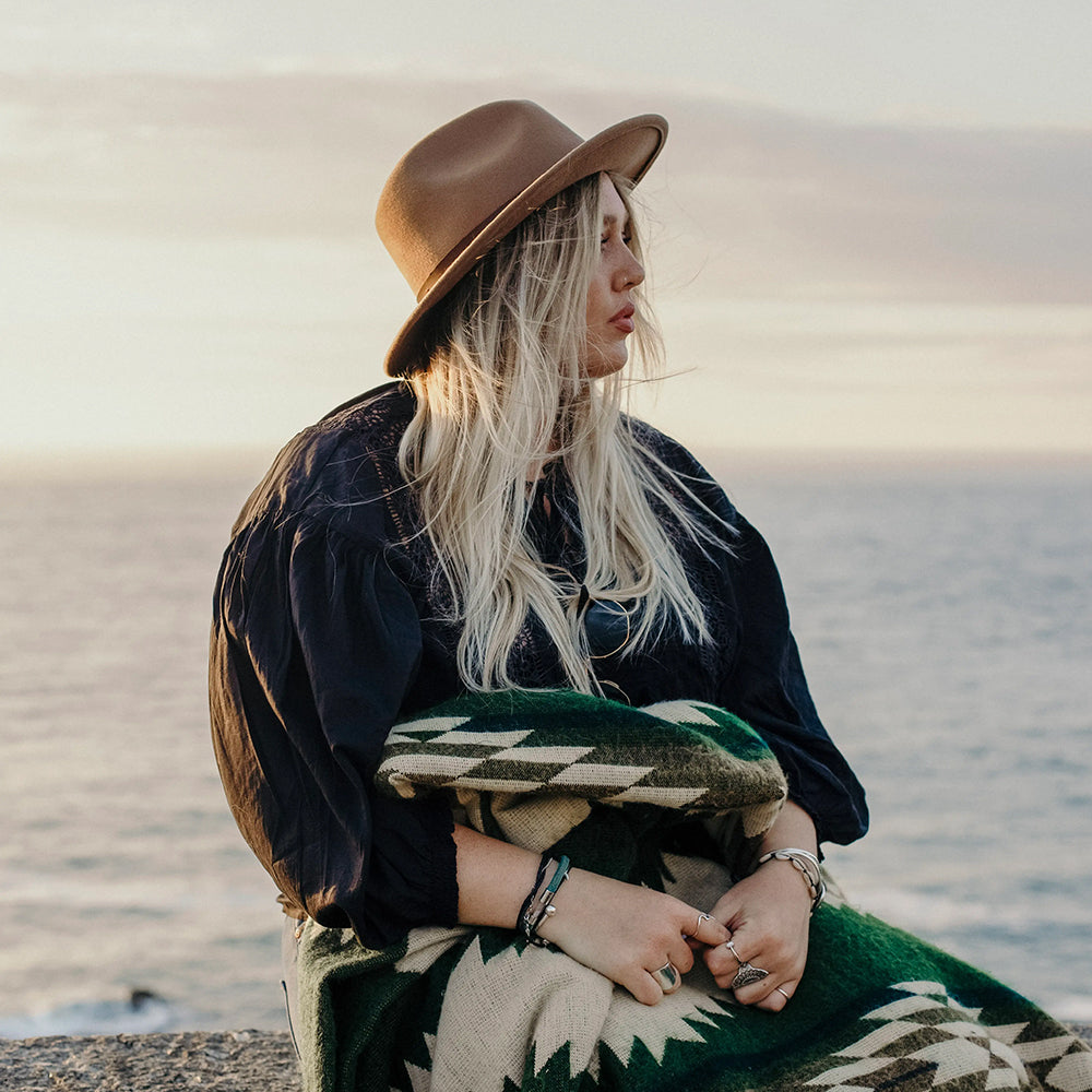 Tsachila Blanket - Forest Green