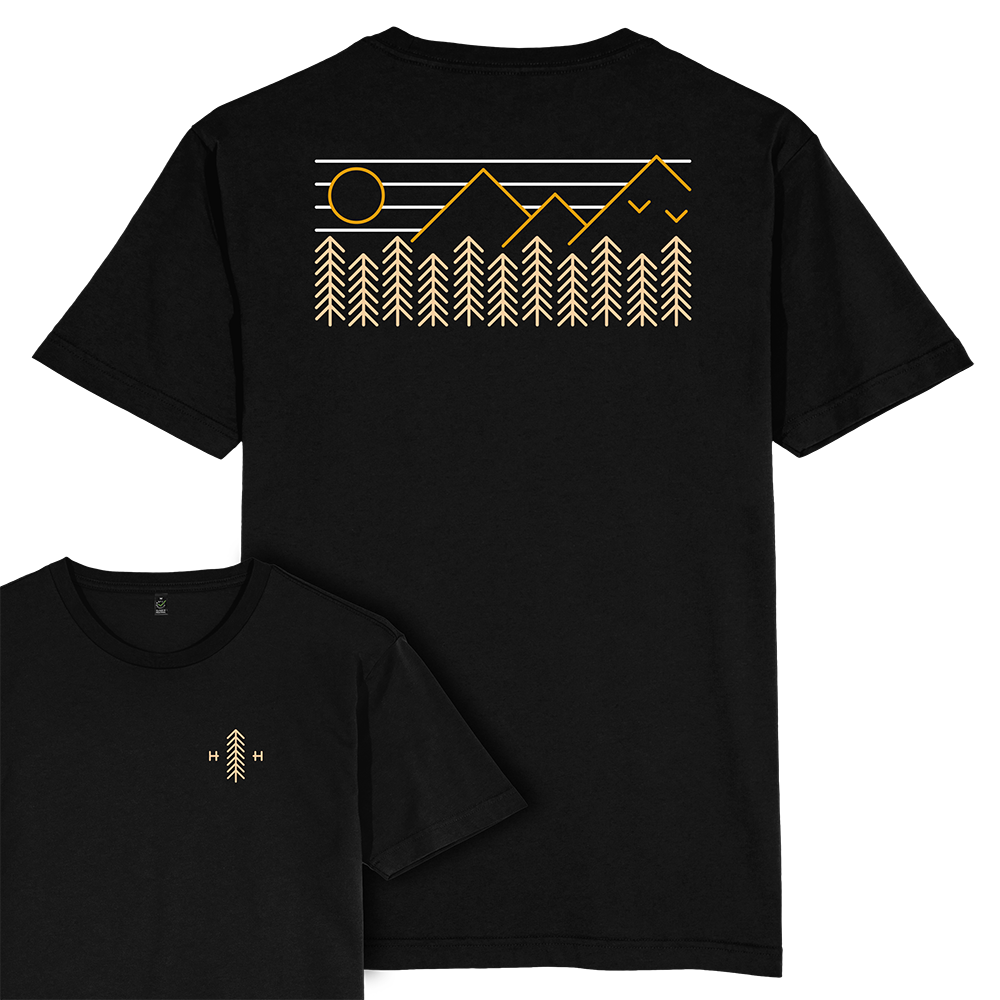 Forest Mountains T-shirt / Back Print