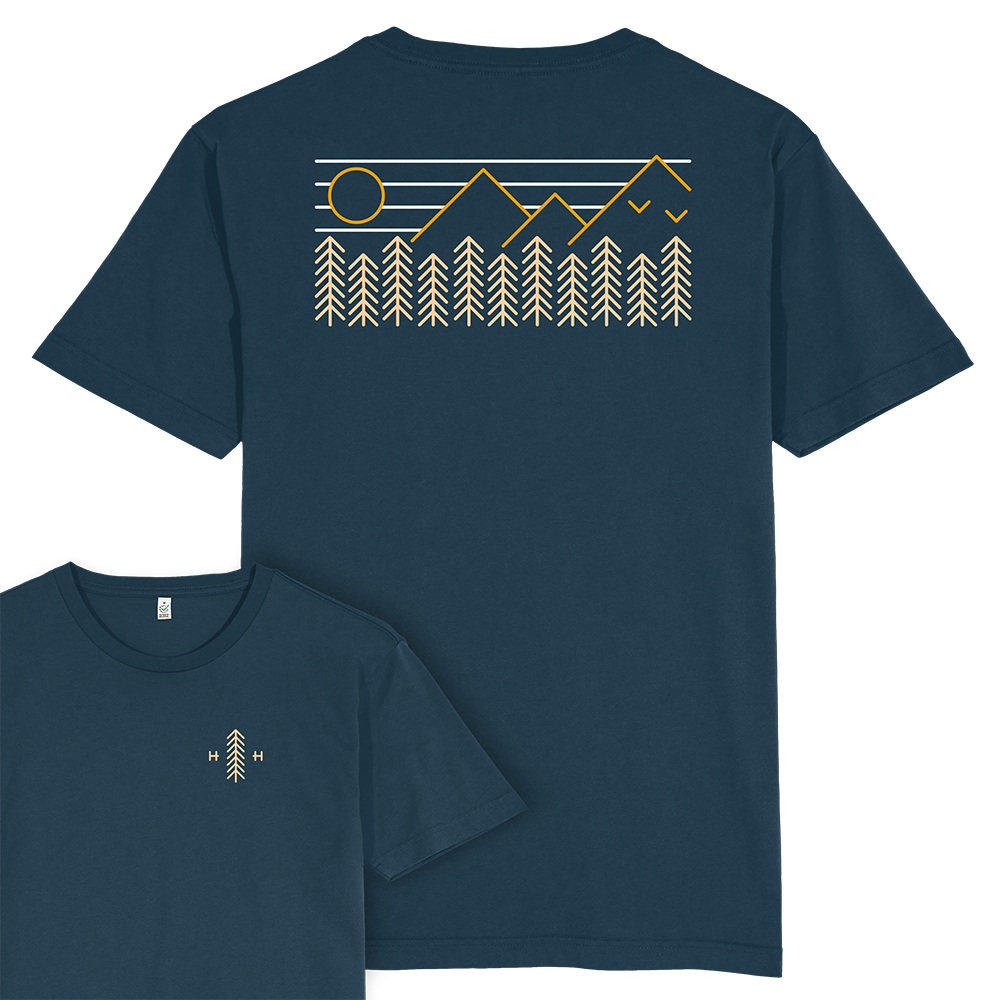 Forest Mountains T-shirt / Back Print