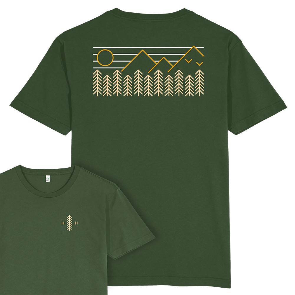 Forest Mountains T-shirt / Back Print