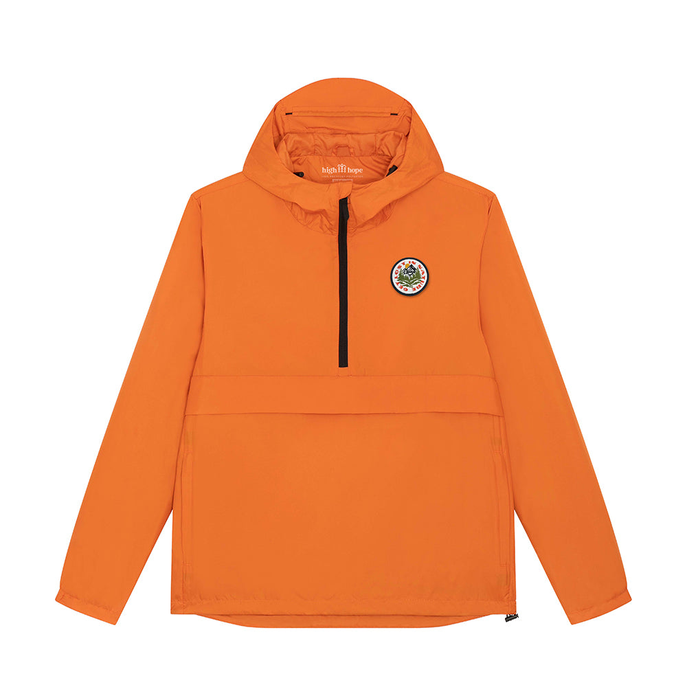 Orange 2025 cropped windbreaker