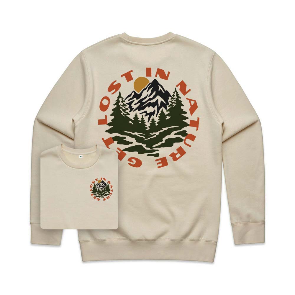 Get Lost in Nature Sweatshirt Back Print