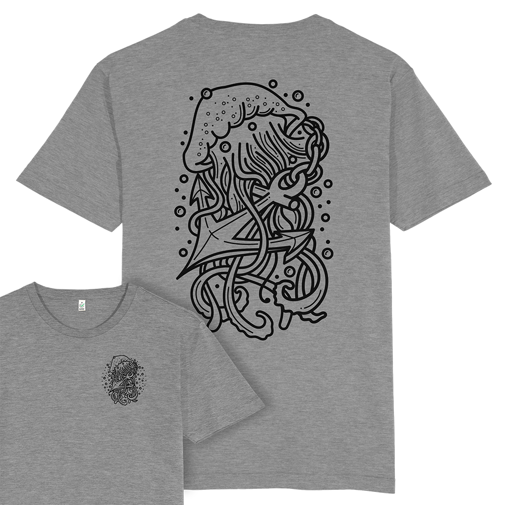 Jellyfish Anchor T-shirt / Back Print