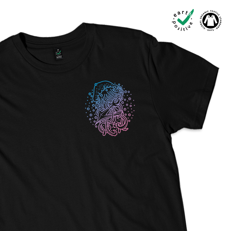 Jellyfish Anchor Tshirt / Pocket Print