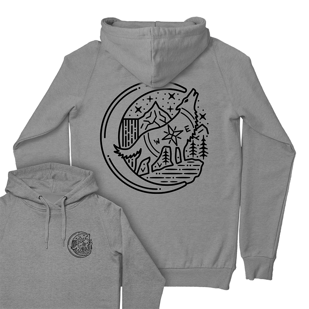 Lone Wolf Hoodie / Back Print