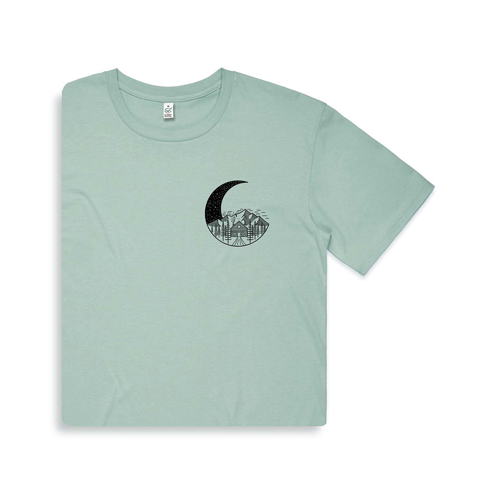 Moon Scene T-shirt / Pocket Print