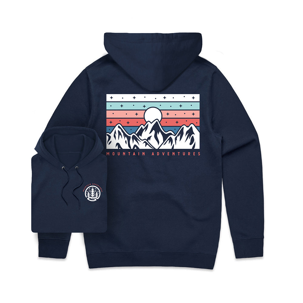 Mountain Adventures Hoodie Back Print