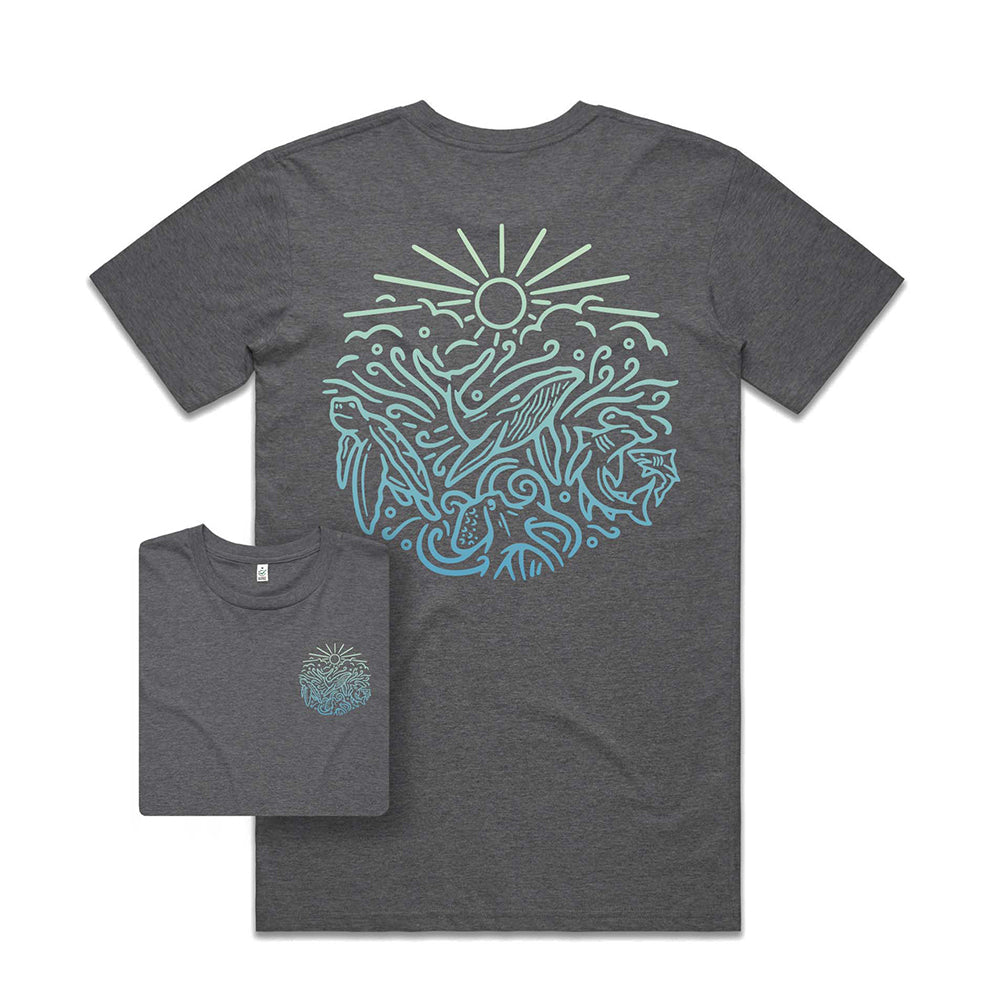 Ocean Inspired T-shirt / Back Print
