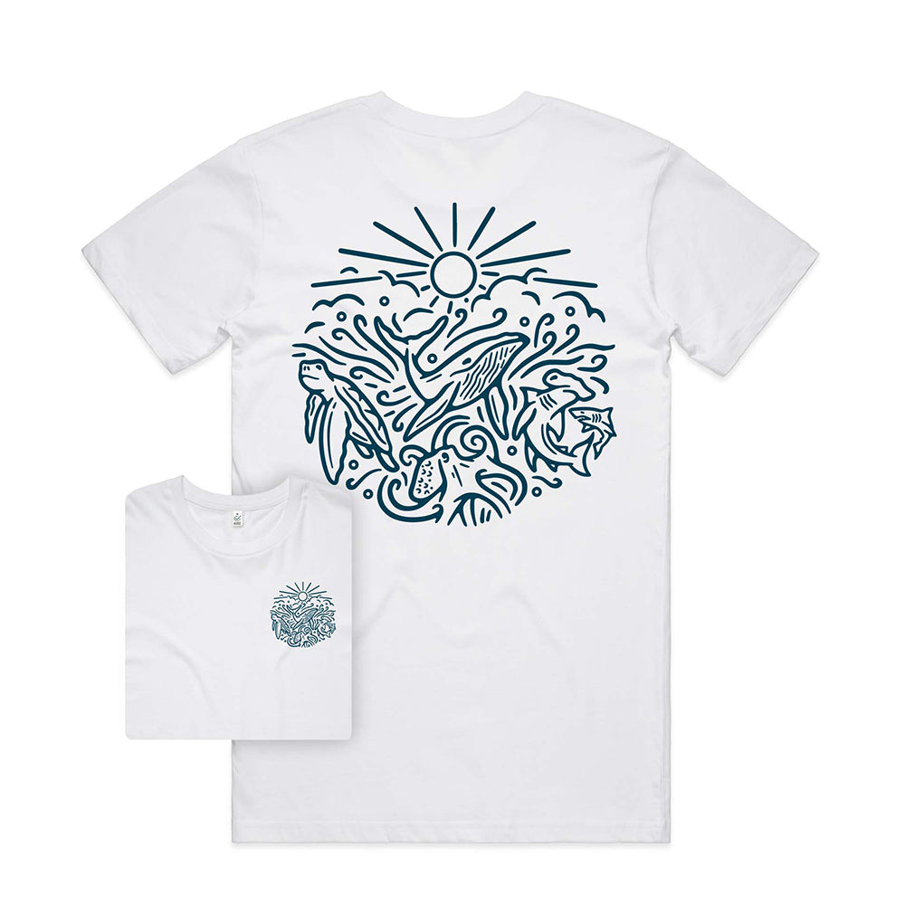 Ocean Inspired T-shirt Back Print