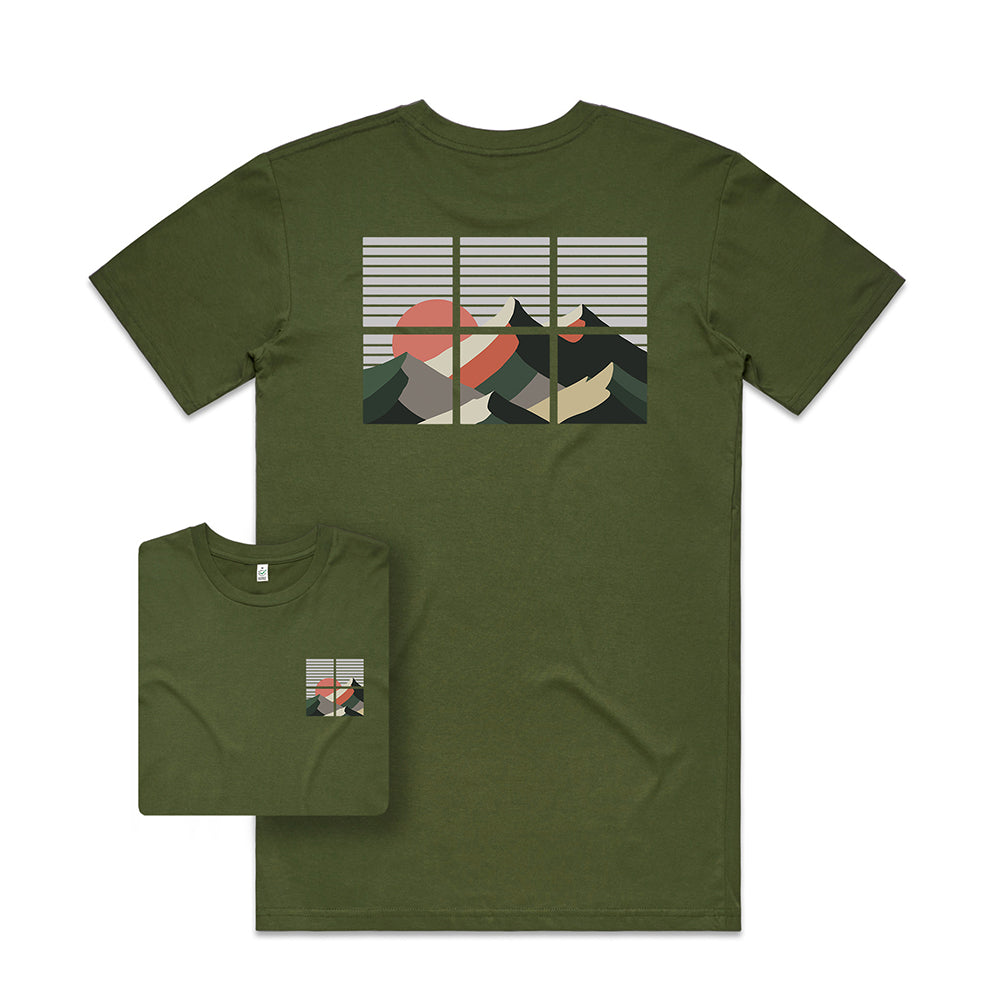 Over the Mountains T-shirt / Back Print