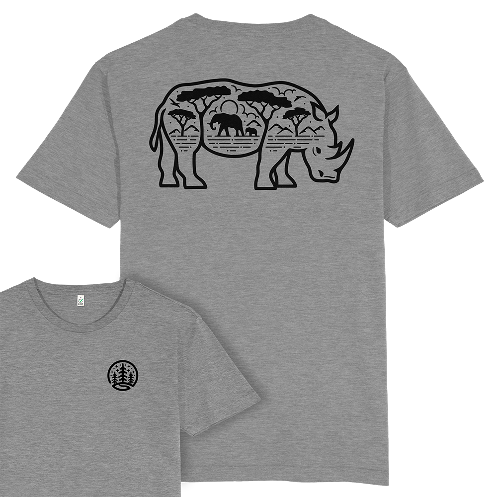 Rhino Scene T-shirt / Back Print