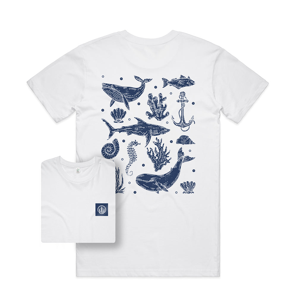 Sea Inspired T-shirt / Back Print