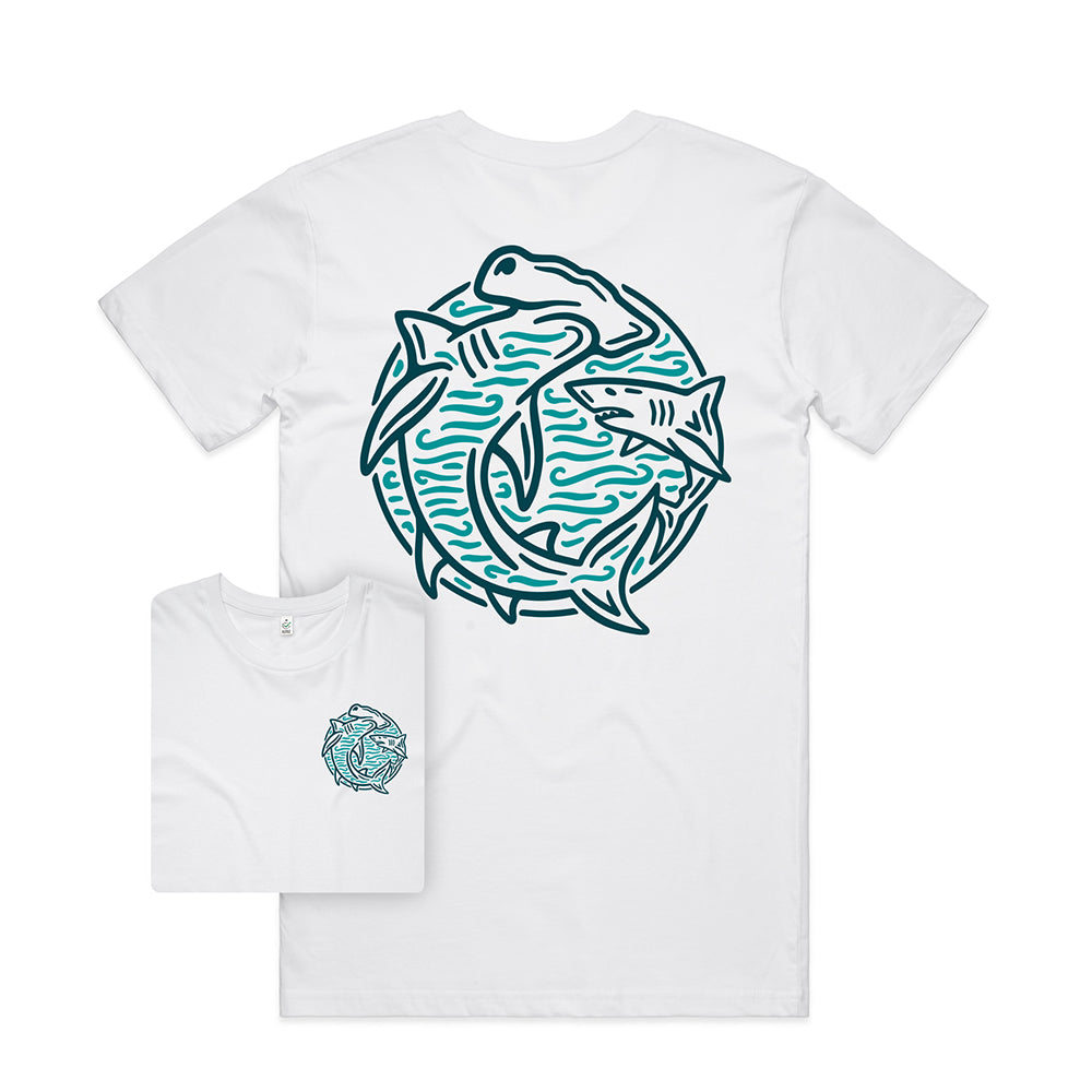 Shark Scene T-shirt / Back Print