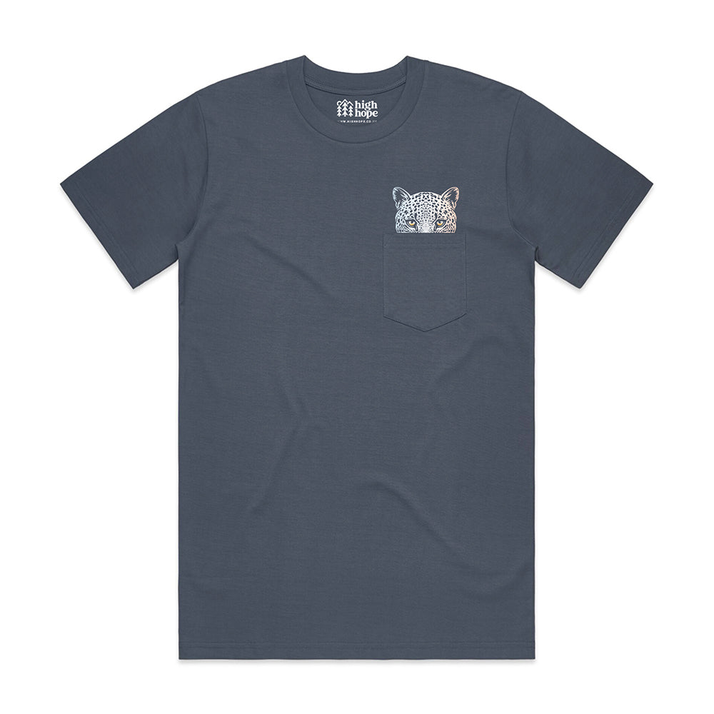 Snow Leopard Heavyweight Pocket Tee