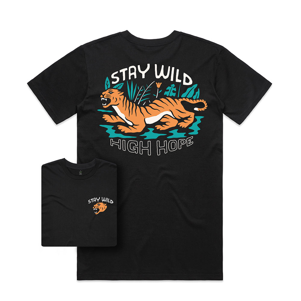 Stay Wild T-shirt / Back Print