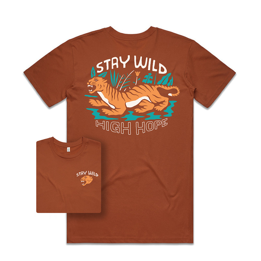 Stay Wild T-shirt / Back Print