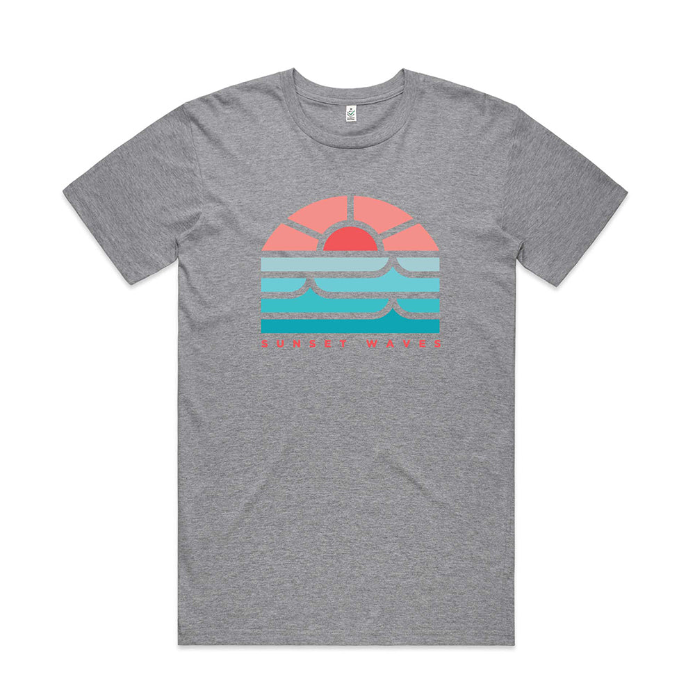 Sunset Waves T-shirt / Front Print