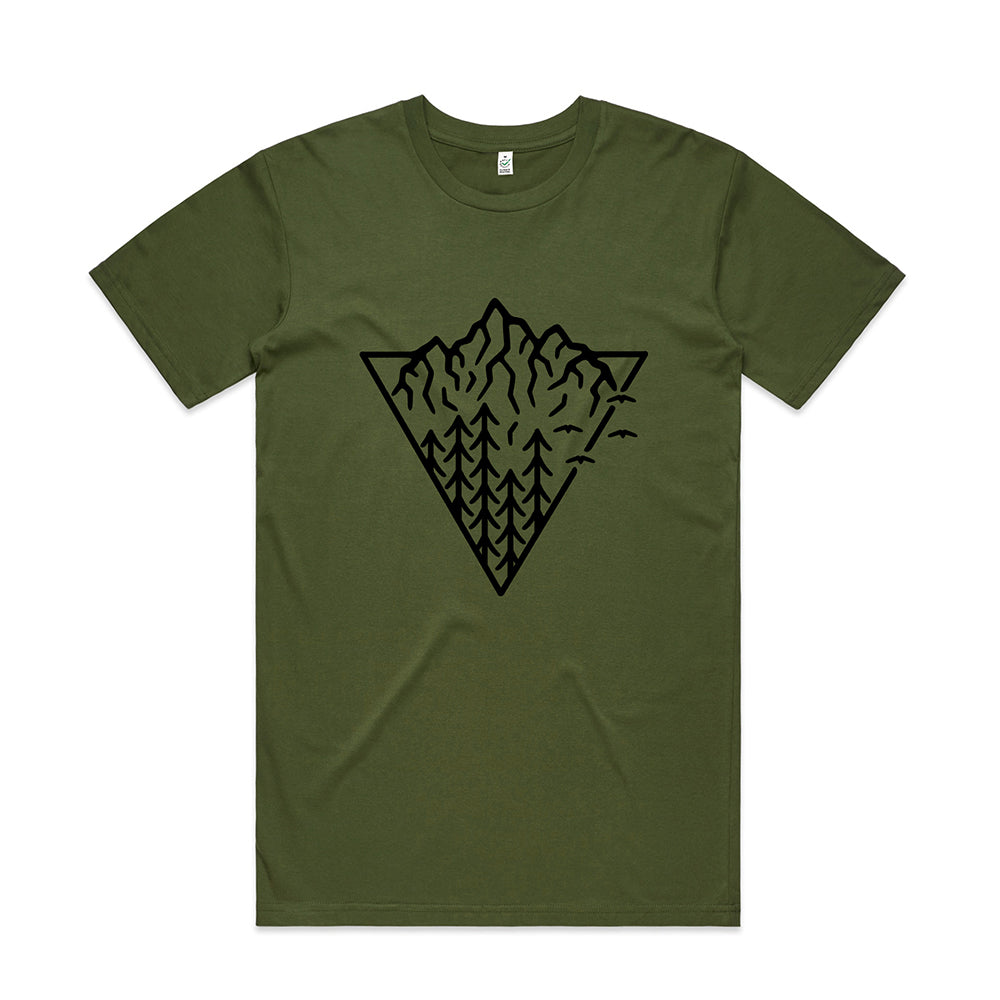 Triangle Mountain T-shirt / Front Print