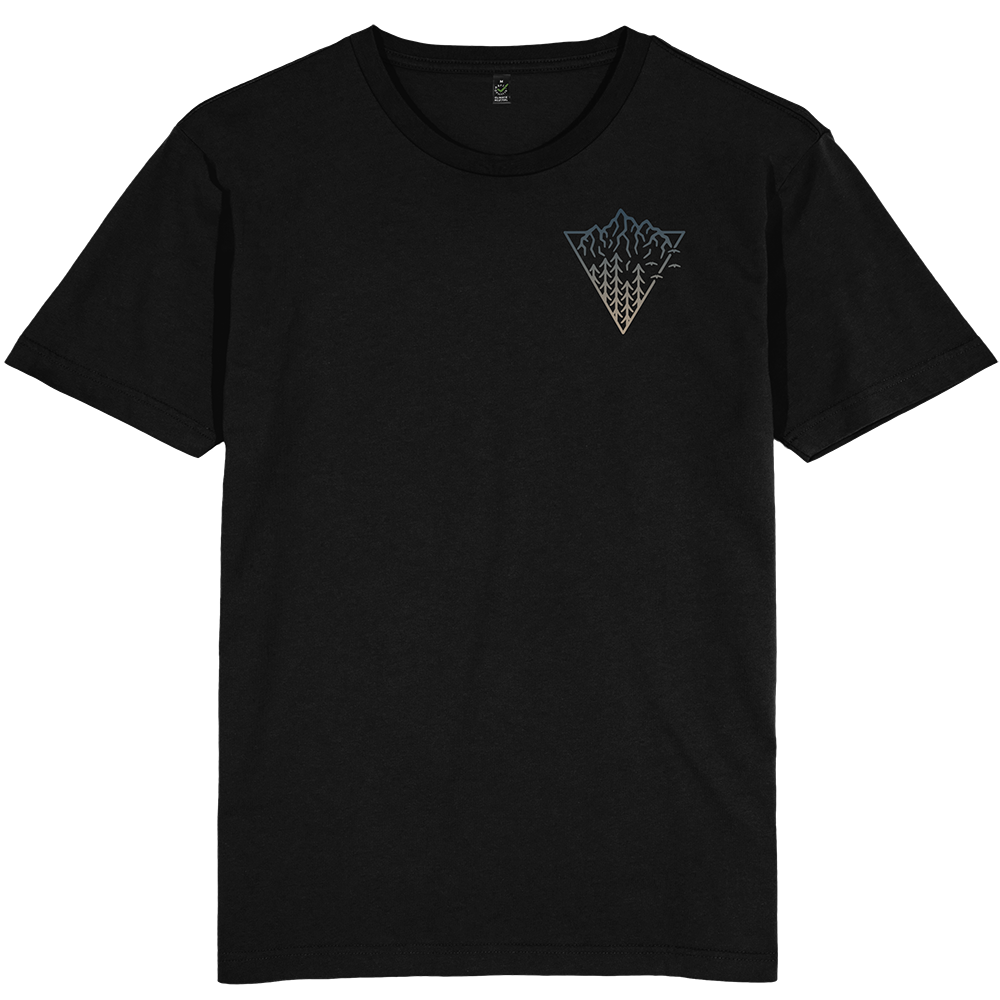 Triangle Mountain T-shirt / Pocket Print
