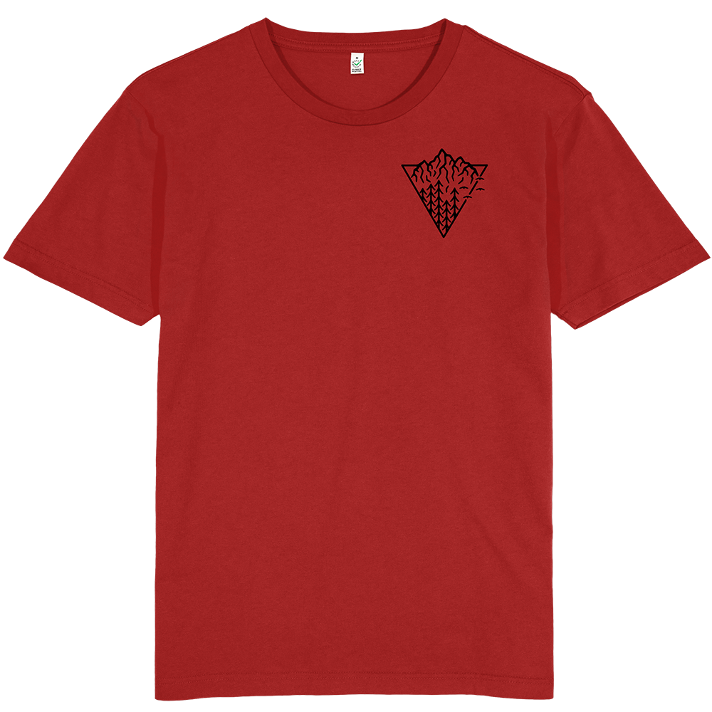 Triangle Mountain T-shirt / Pocket Print