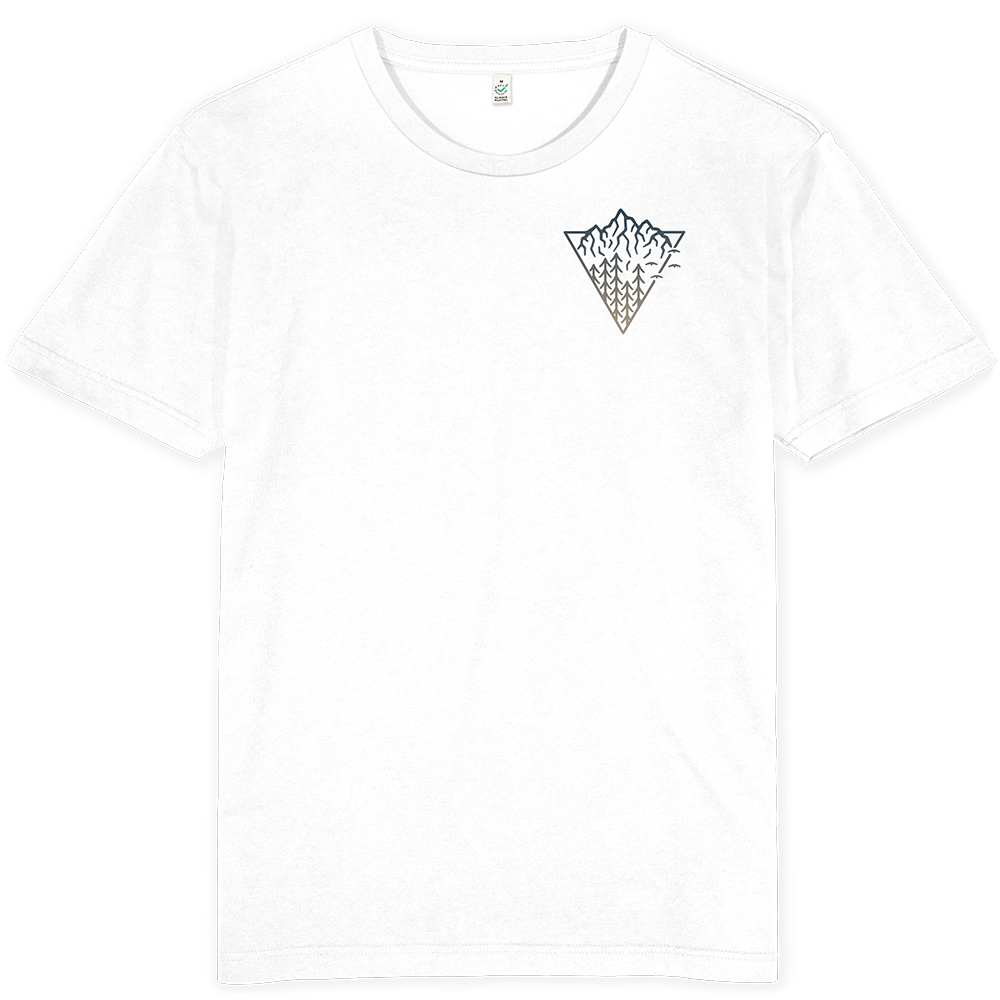 Triangle Mountain T-shirt / Pocket Print