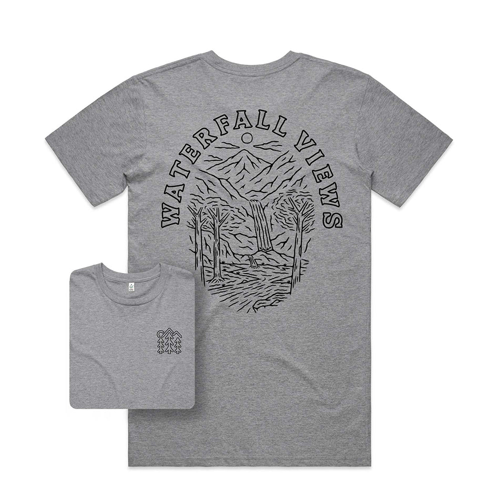 Waterfall Views T-shirt / Back Print