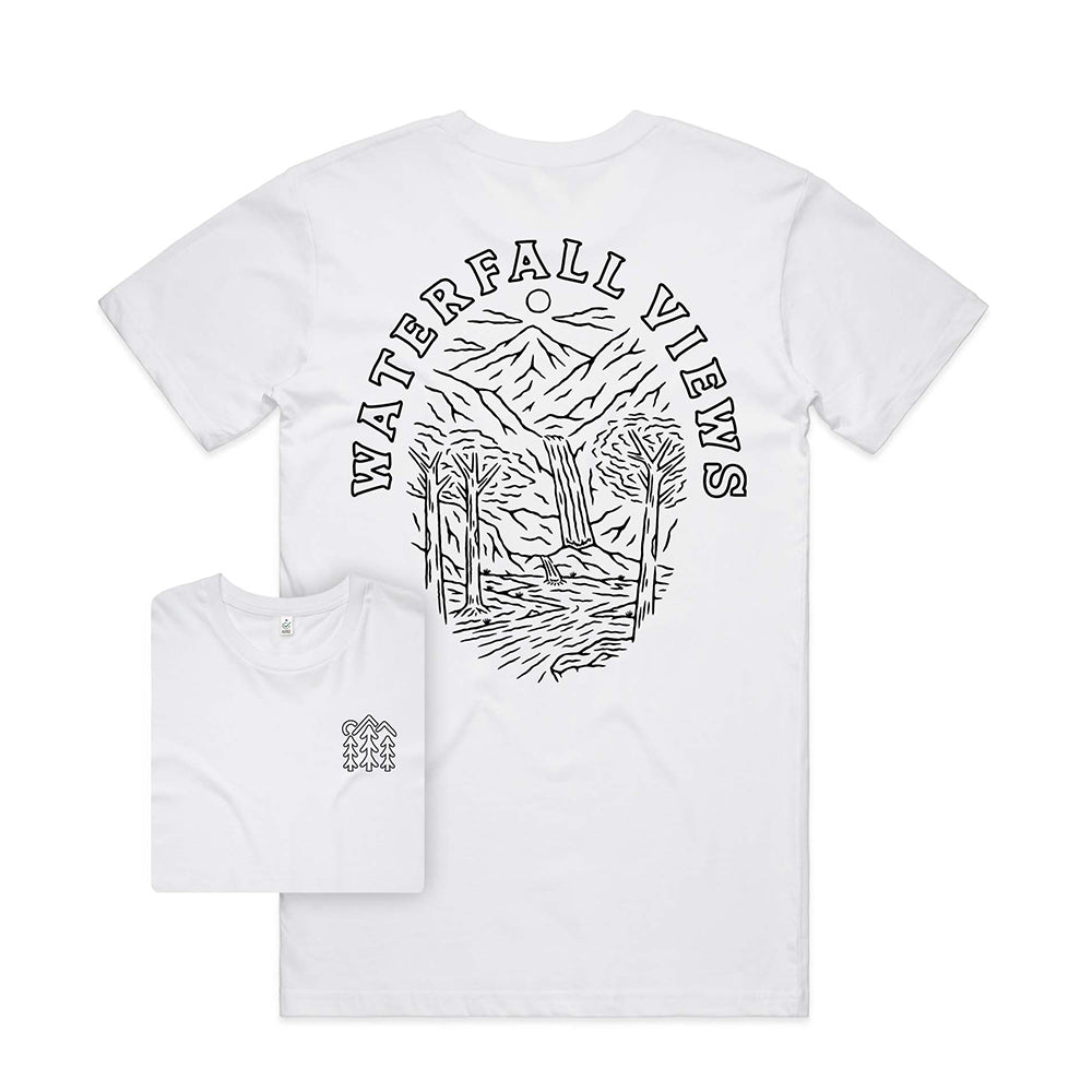 Waterfall Views T-shirt / Back Print