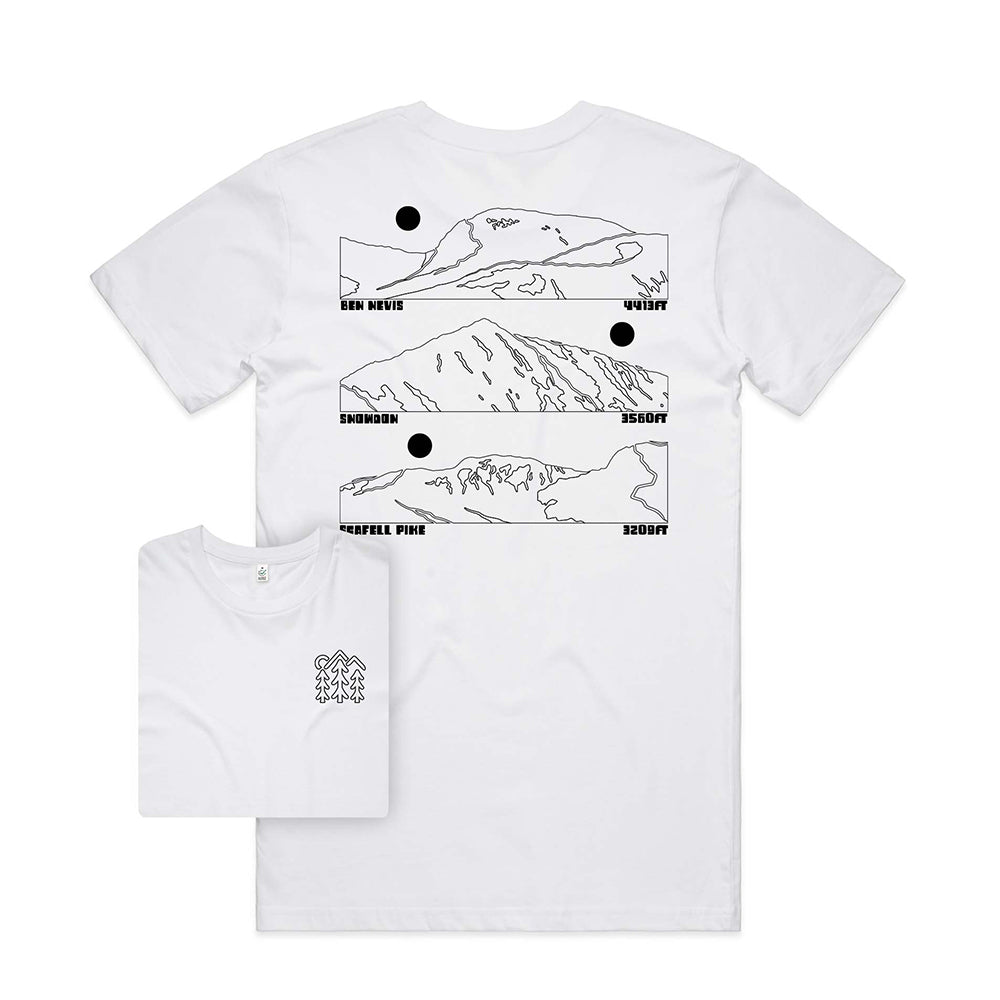 Three Peaks T-shirt / Back Print
