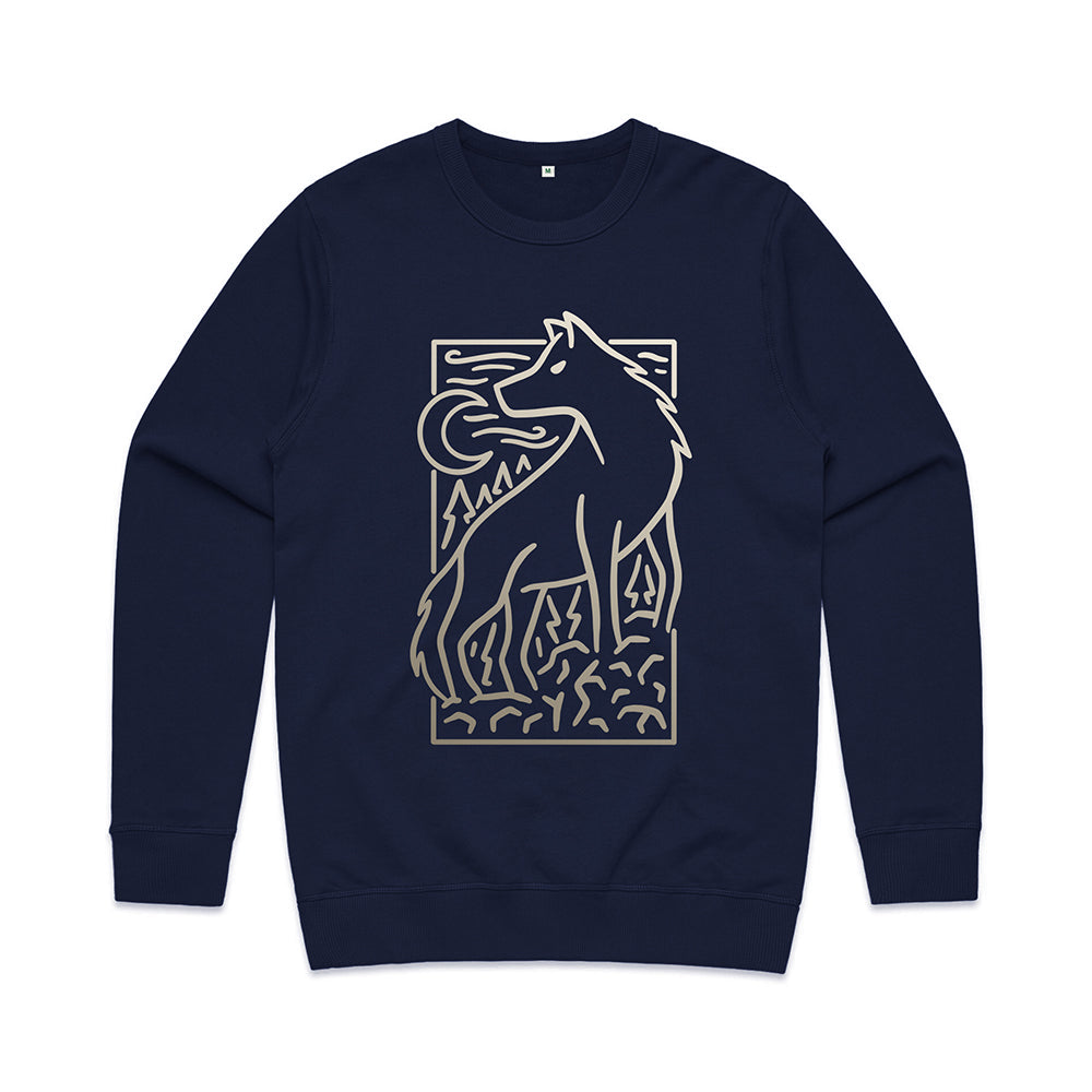 Wolf Scene Sweatshirt / Front Print