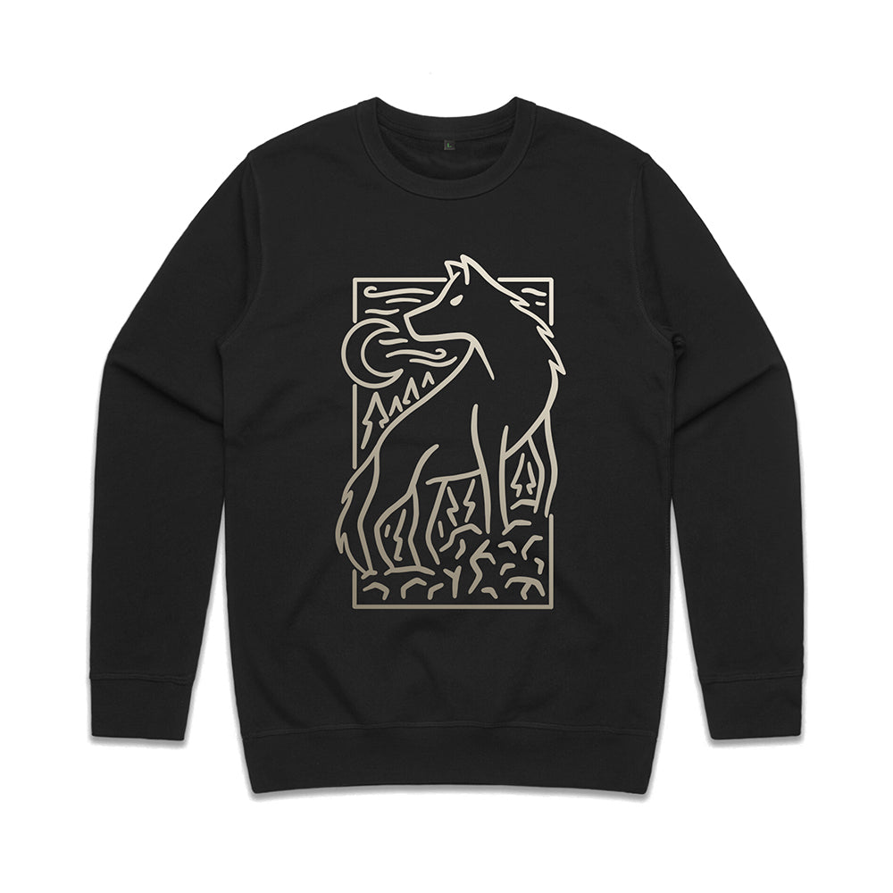 Wolf Scene Sweatshirt / Front Print