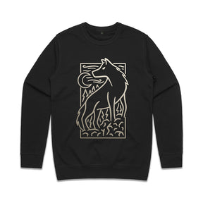 Wolf Scene Sweatshirt / Front Print