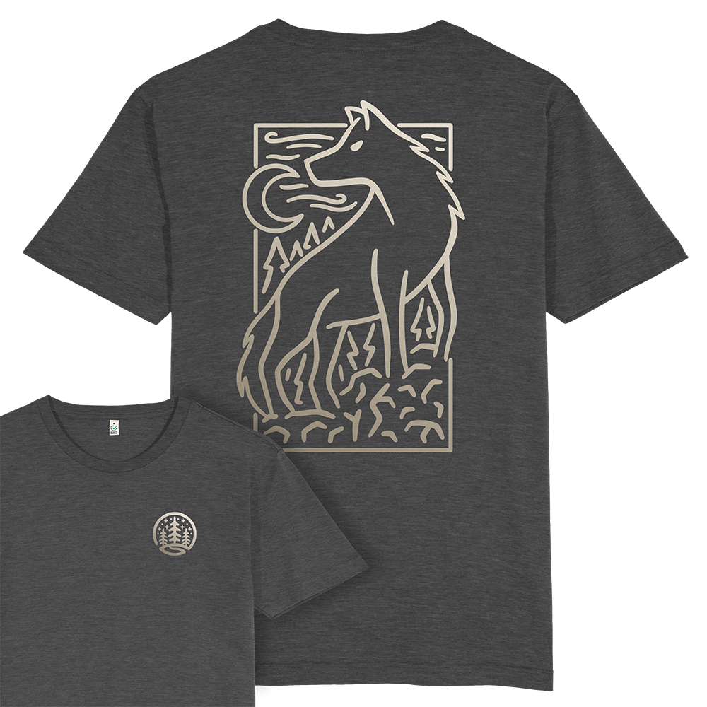 Wolf Scene T-shirt / Back Print