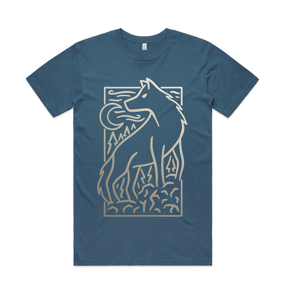 Wolf Scene T-shirt / Front Print
