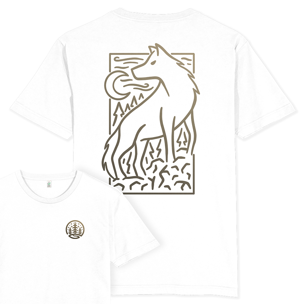 Wolf Scene T-shirt / Back Print