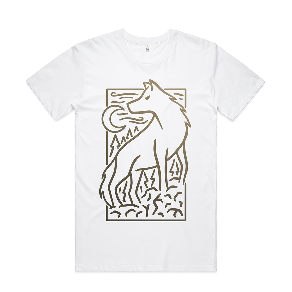 Wolf Scene T-shirt / Front Print