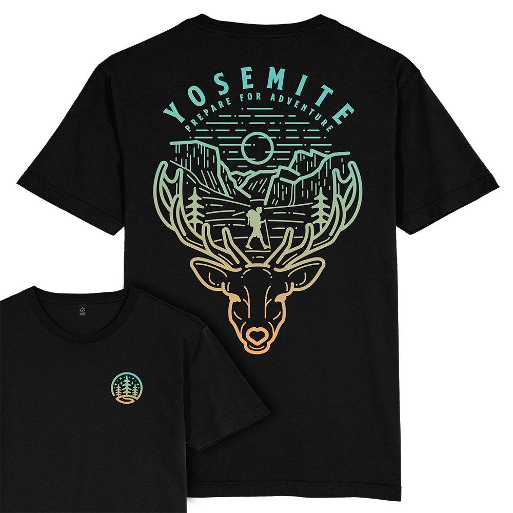 Yosemite Hiker T-shirt / Back Print