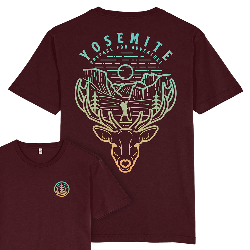 Yosemite Hiker T-shirt / Back Print