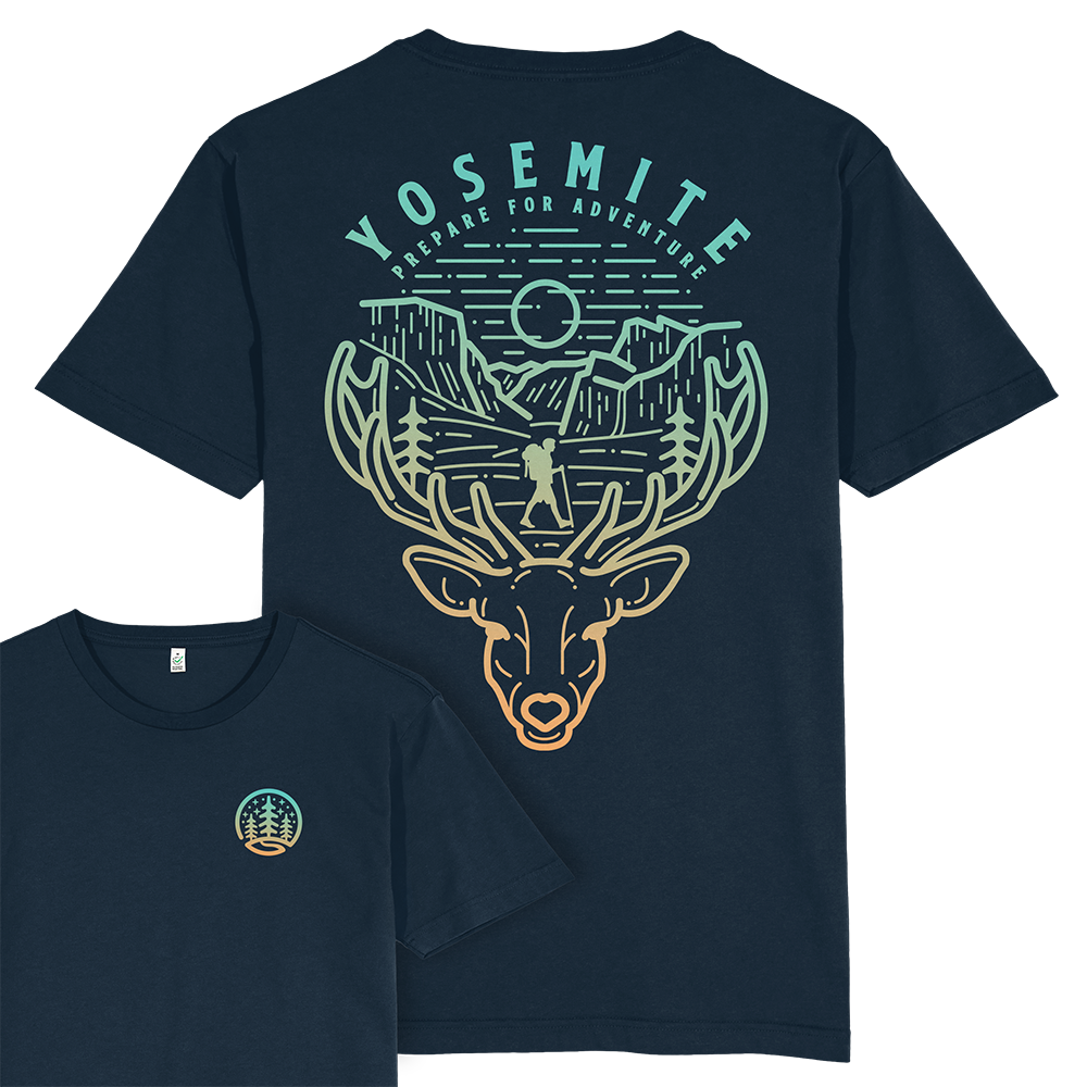 Yosemite Hiker T-shirt / Back Print