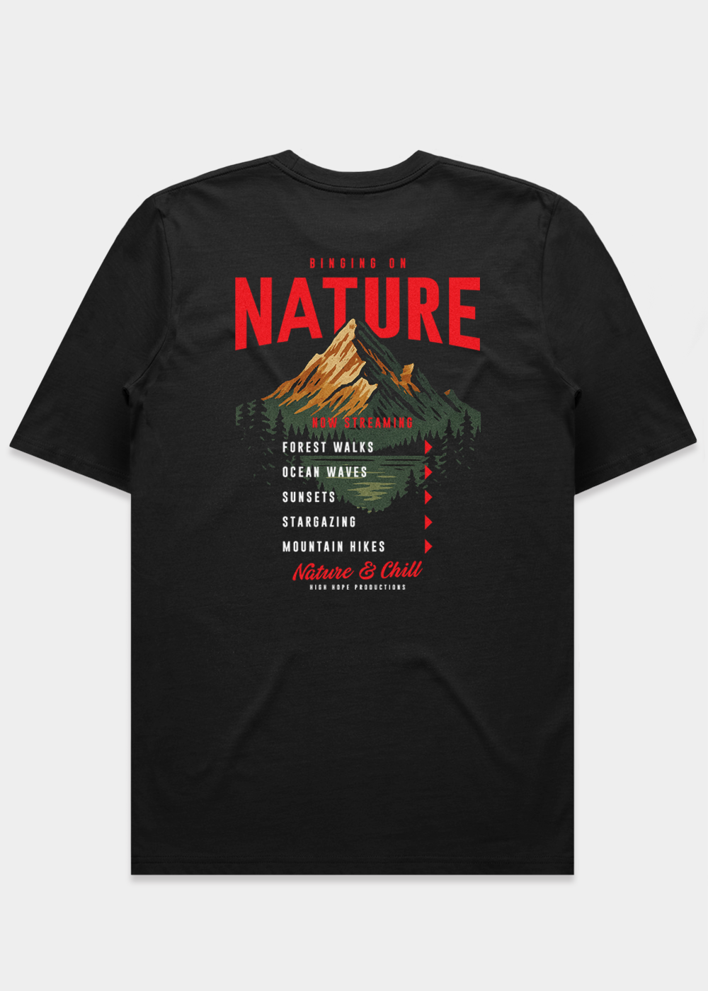 Binging On Nature T-shirt / Back Print