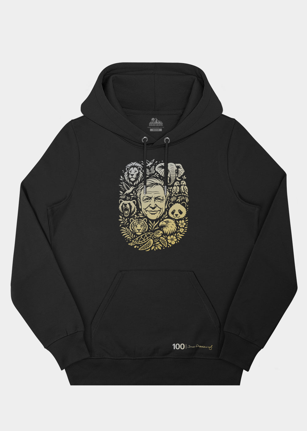 100 David Hoodie / Front Print
