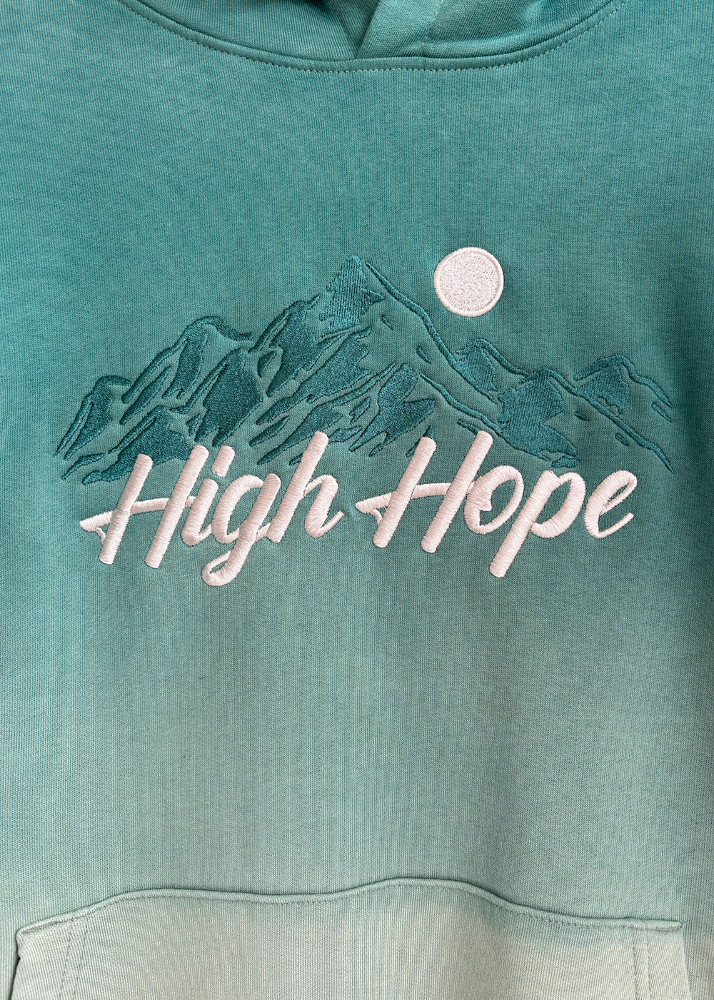 Hydro Dip Dye Logo Hoodie / Embroidered