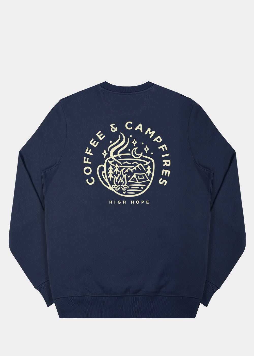 Coffee & Campfires Sweatshirt / Back Print