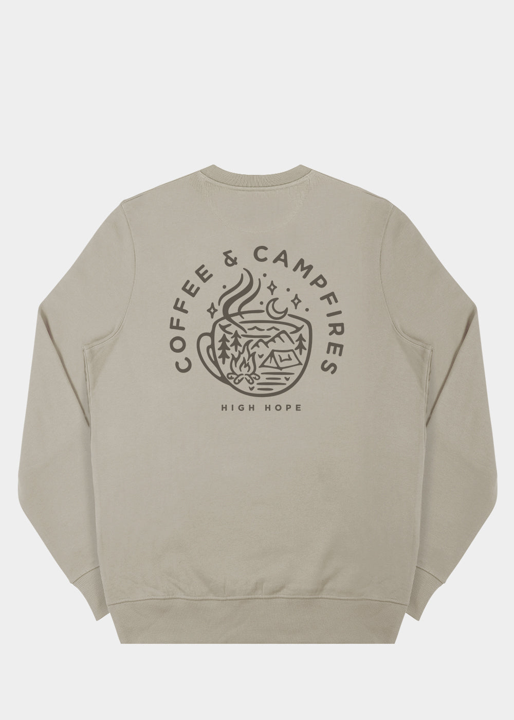 Coffee & Campfires Sweatshirt / Back Print