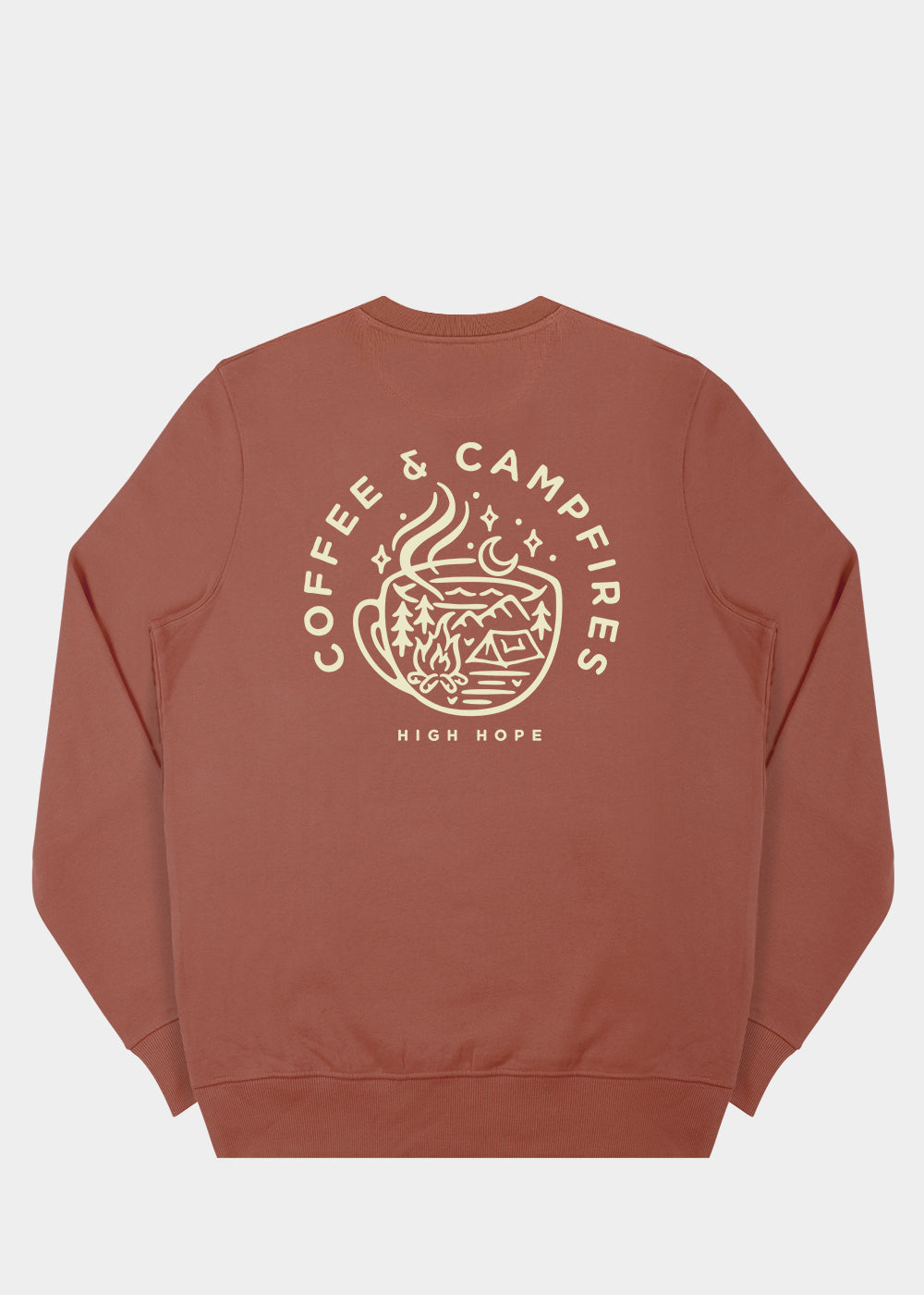 Coffee & Campfires Sweatshirt / Back Print