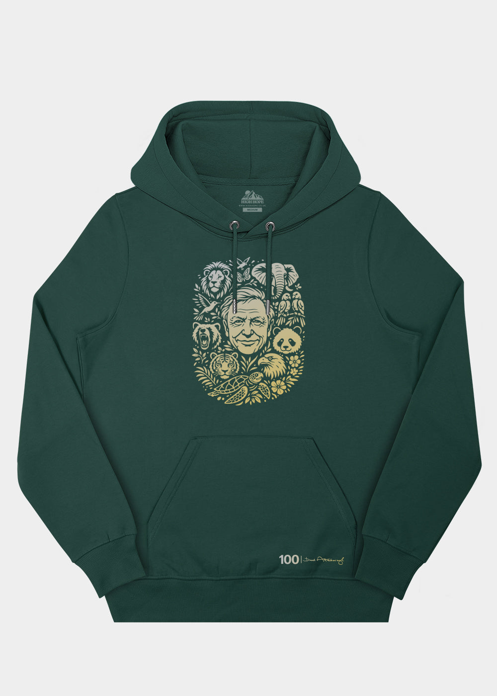 100 David Hoodie / Front Print