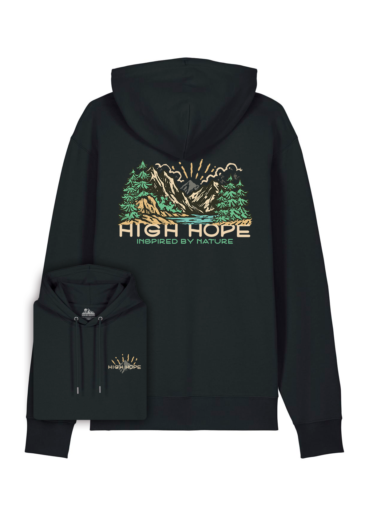 Great Views Ahead Hoodie / Back Print