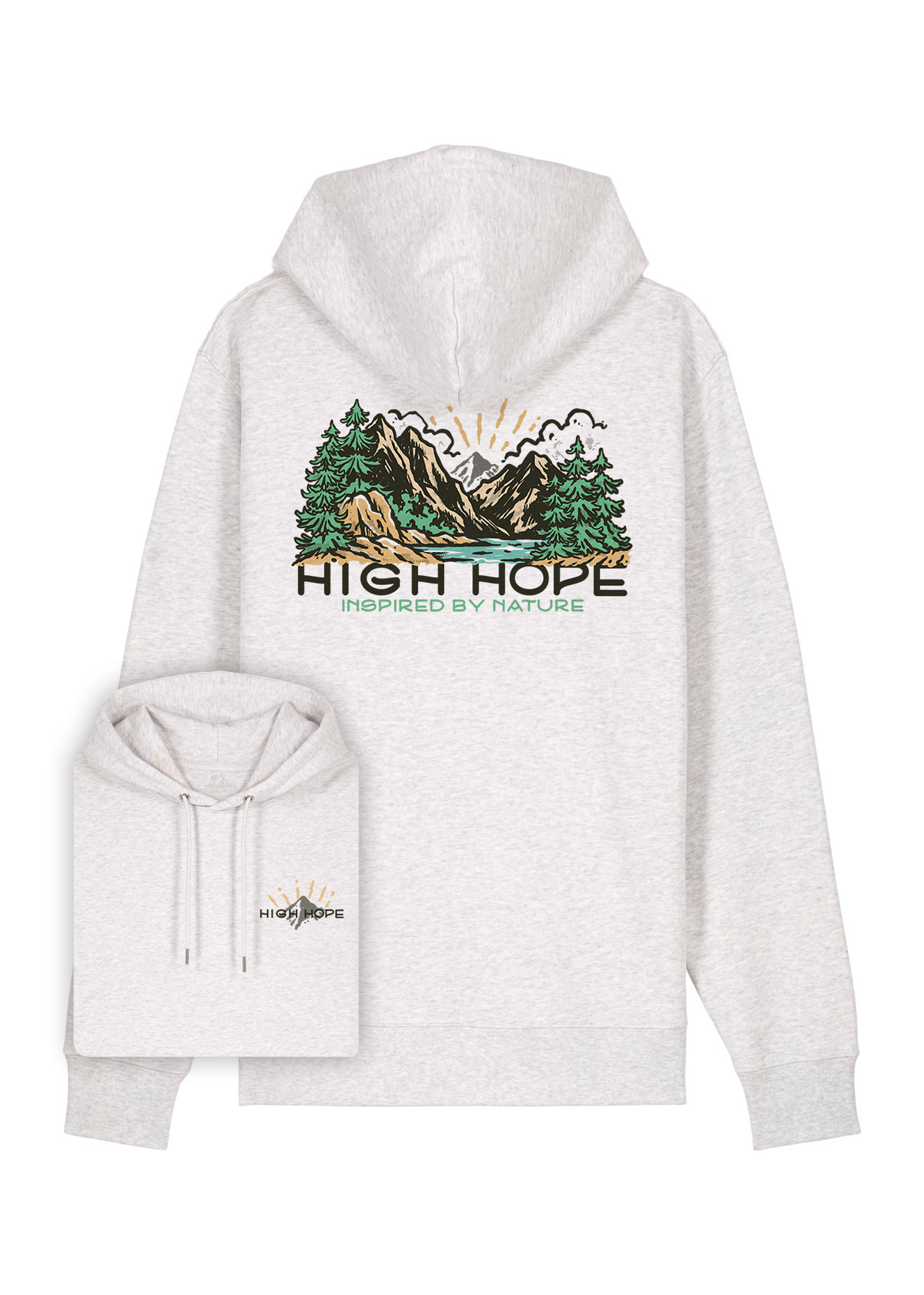 Great Views Ahead Hoodie / Back Print