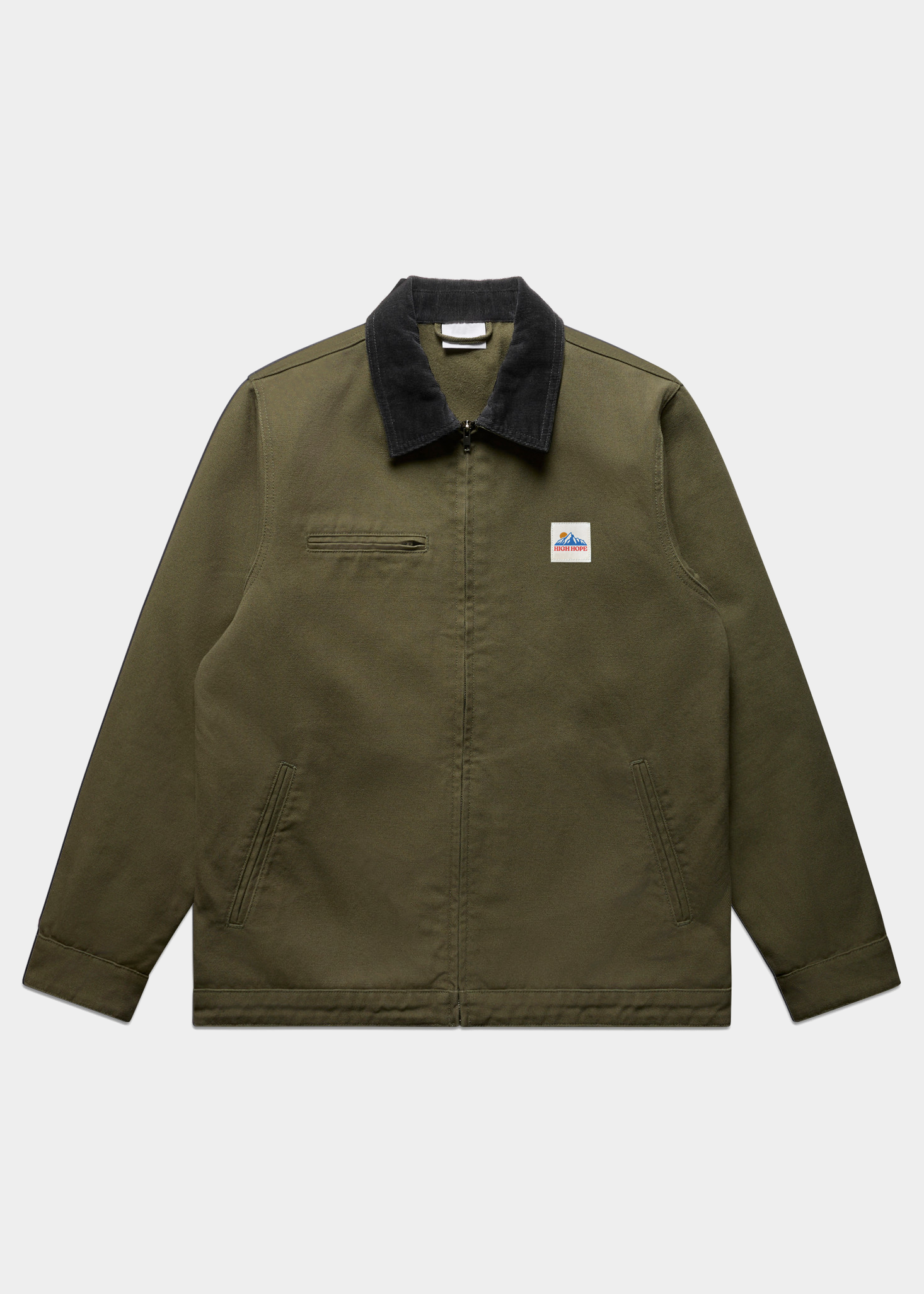 Cord Collar Canvas Jacket