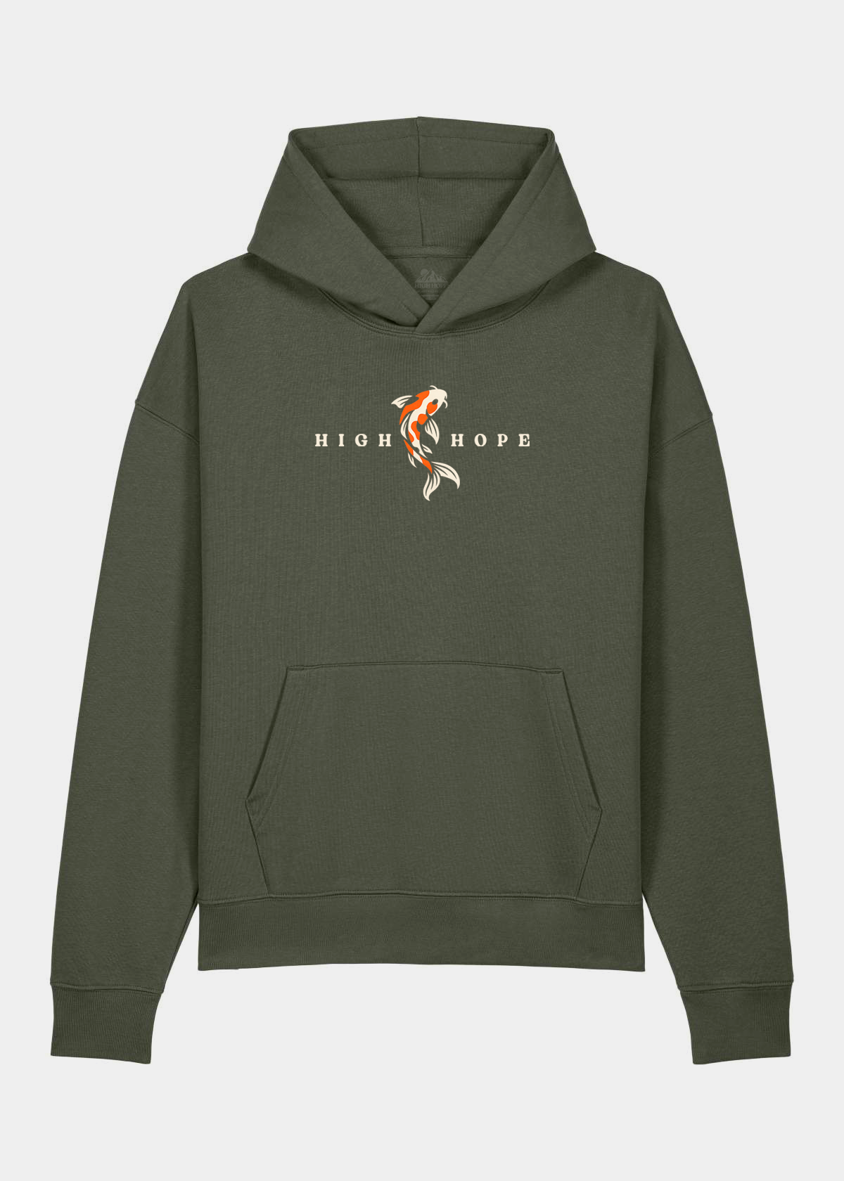 Relaxed Koi Carp Hoodie / Front Print