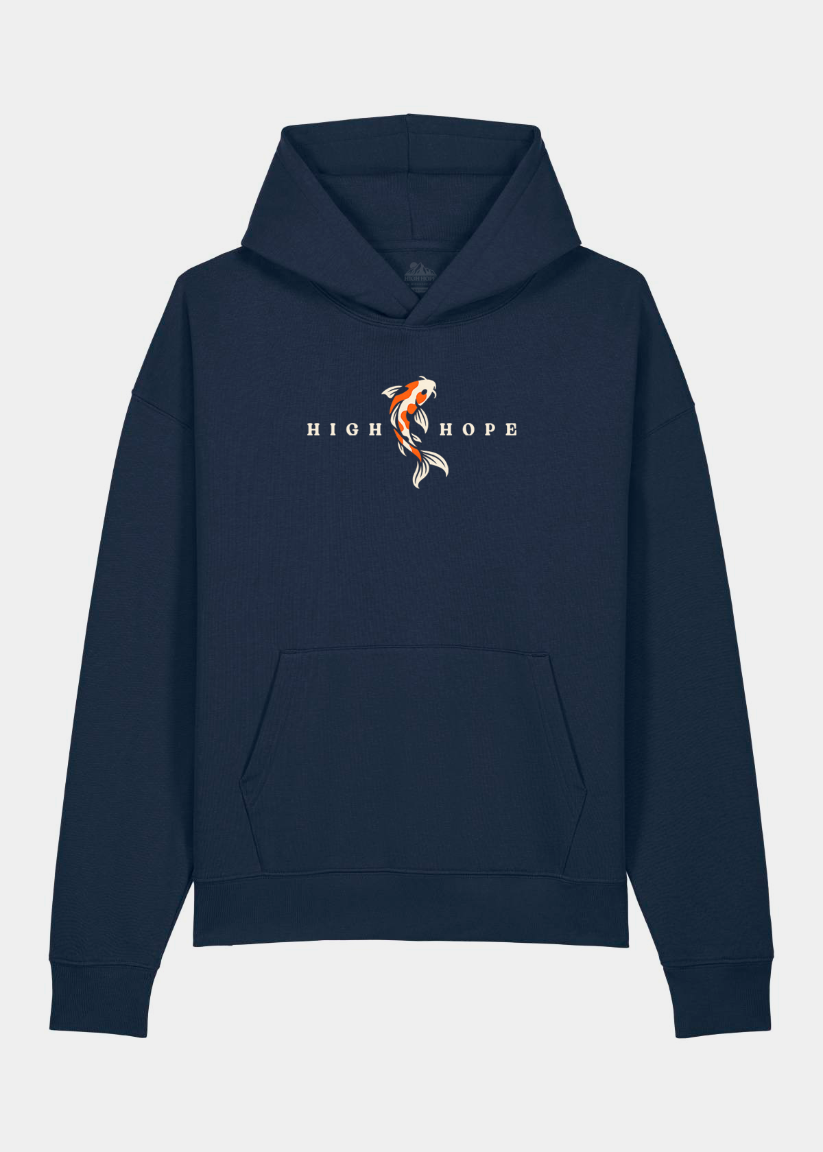 Relaxed Koi Carp Hoodie / Front Print